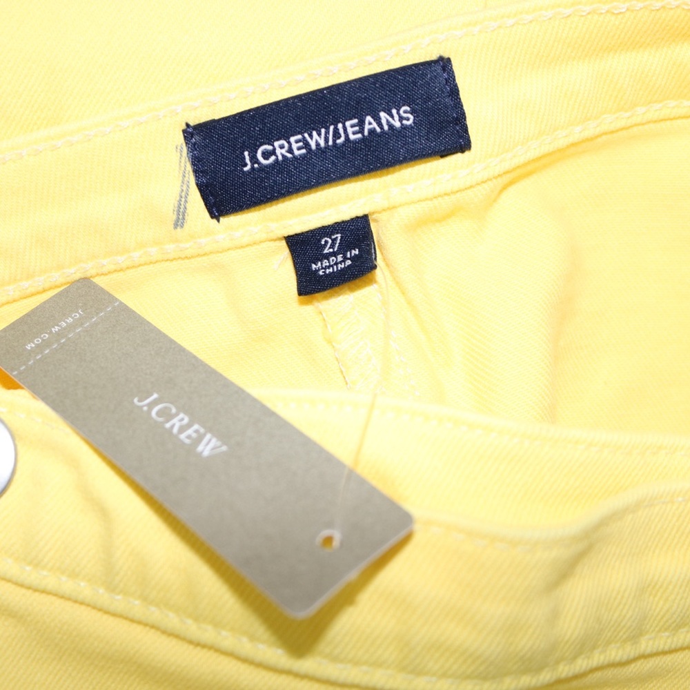 J.Crew Yellow Garment-dyed Japanese Denim Wrap Mini Skirt - Picture 5 of 7